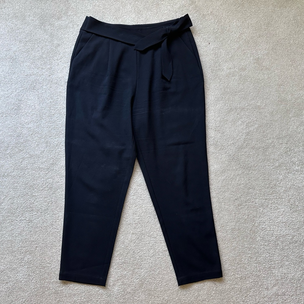 Monk & Lou Cropped Front-Tie Pants - Size 10